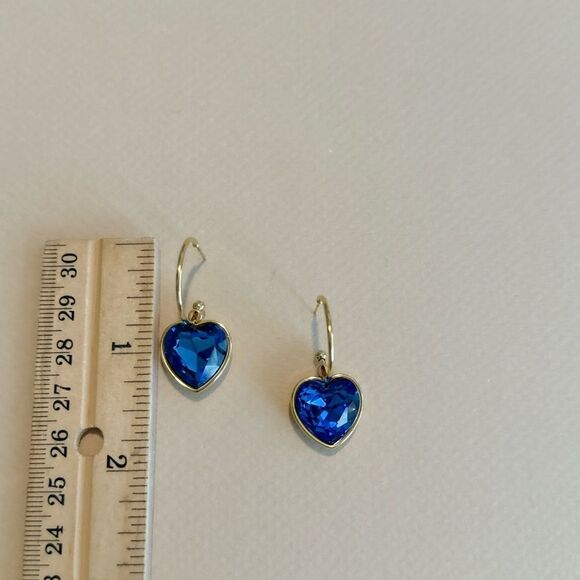 Crystal heart earrings M960 - Picture 4 of 4